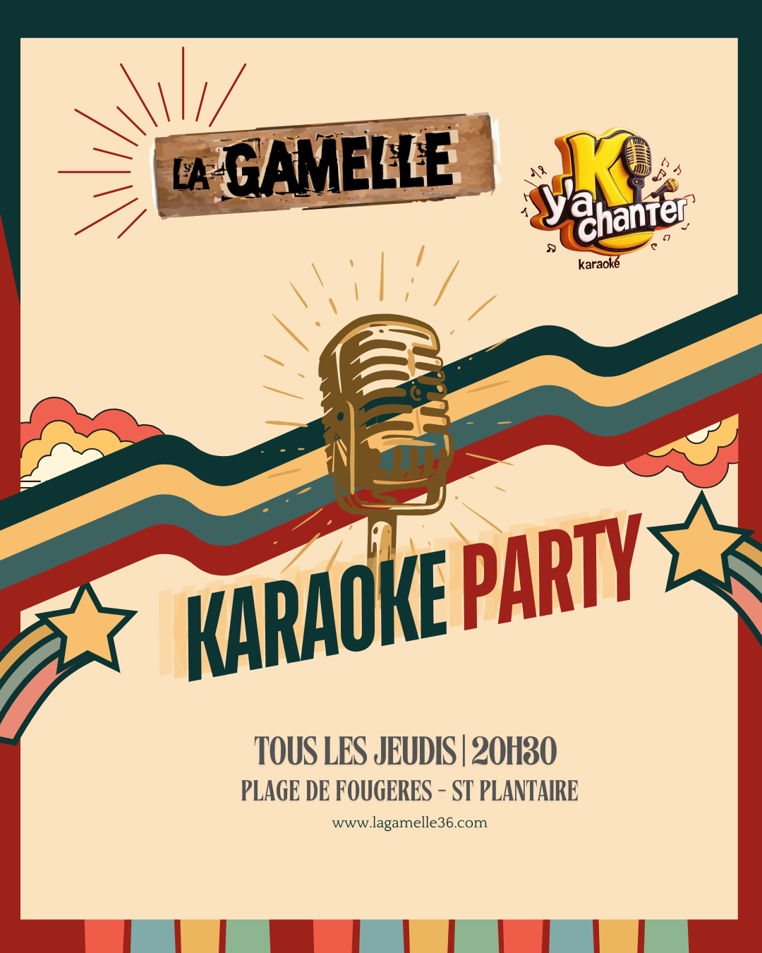 karaoke new la gamelle insta (Publication Instagram (45)) affiche du karaoké au restaurant la gamelle à saint plantaire